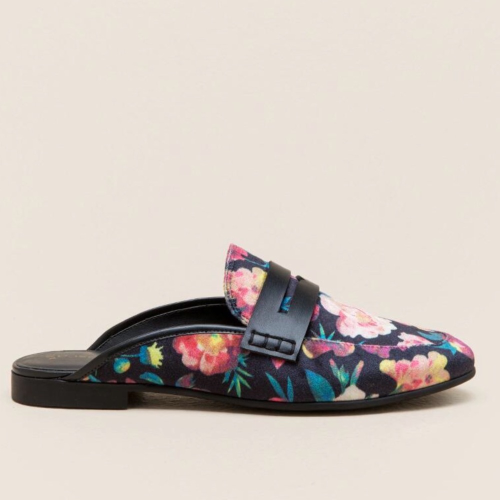 Francesca PAISLEY FLORAL MULES Slip-on Shoes - Picture 2 of 7